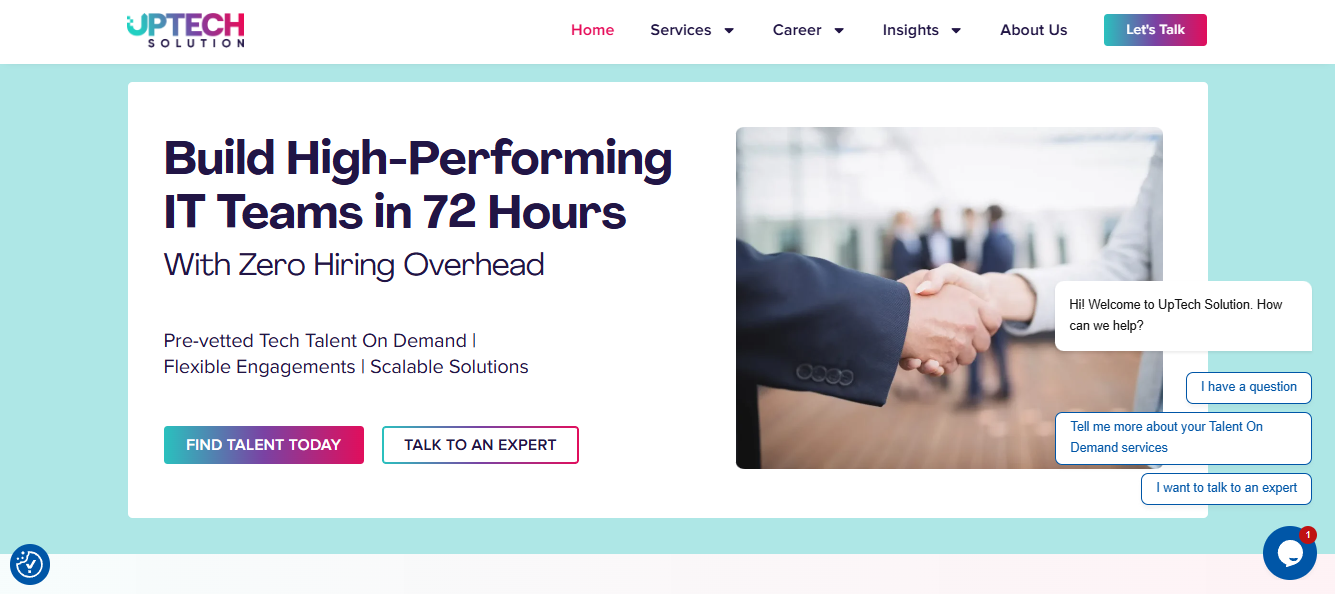 Website Redesign — UpTech Solution